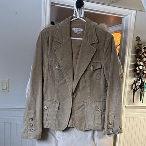 Chico's Beige Corduroy Blazer